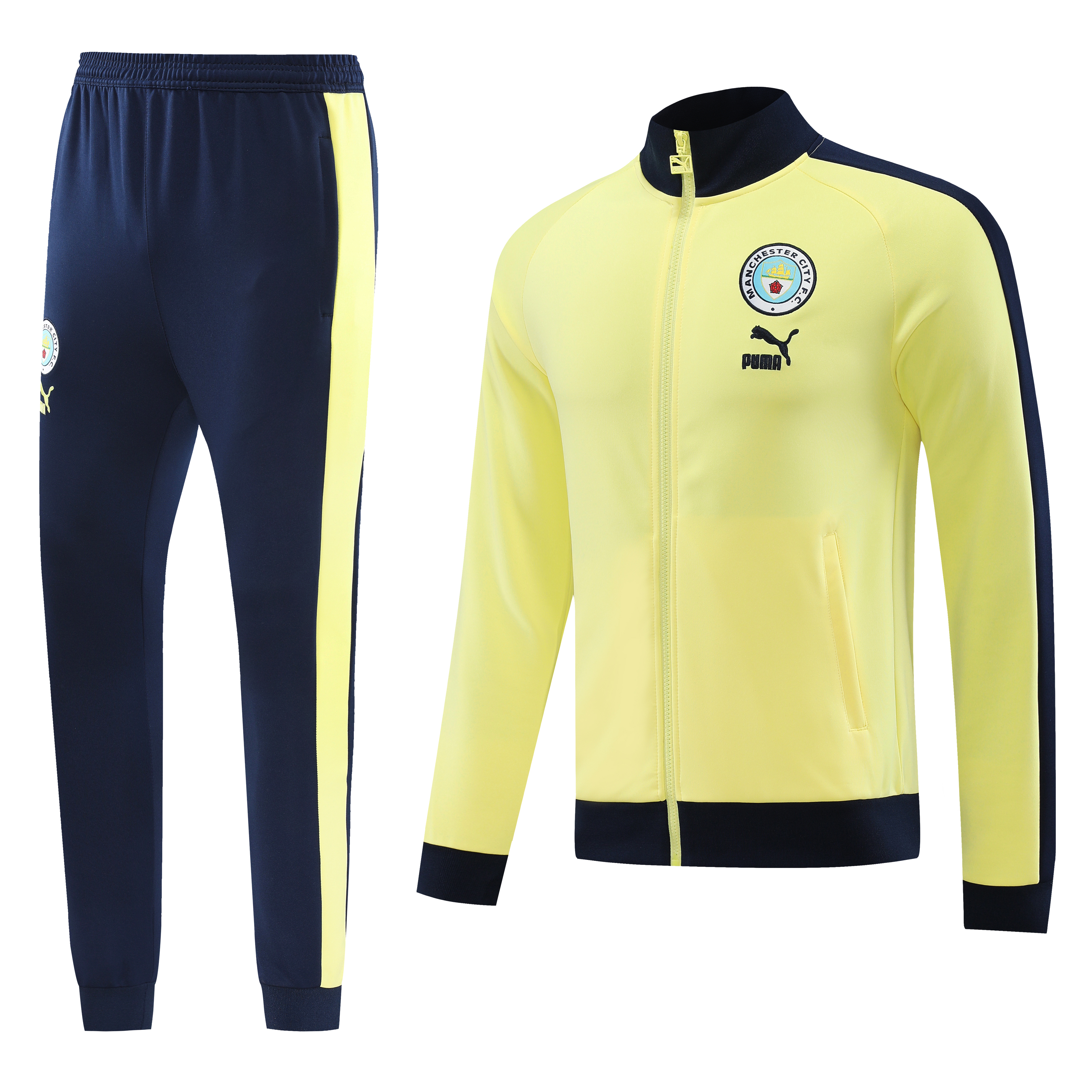 23-24 Manchester City Yellow Jacket Suit